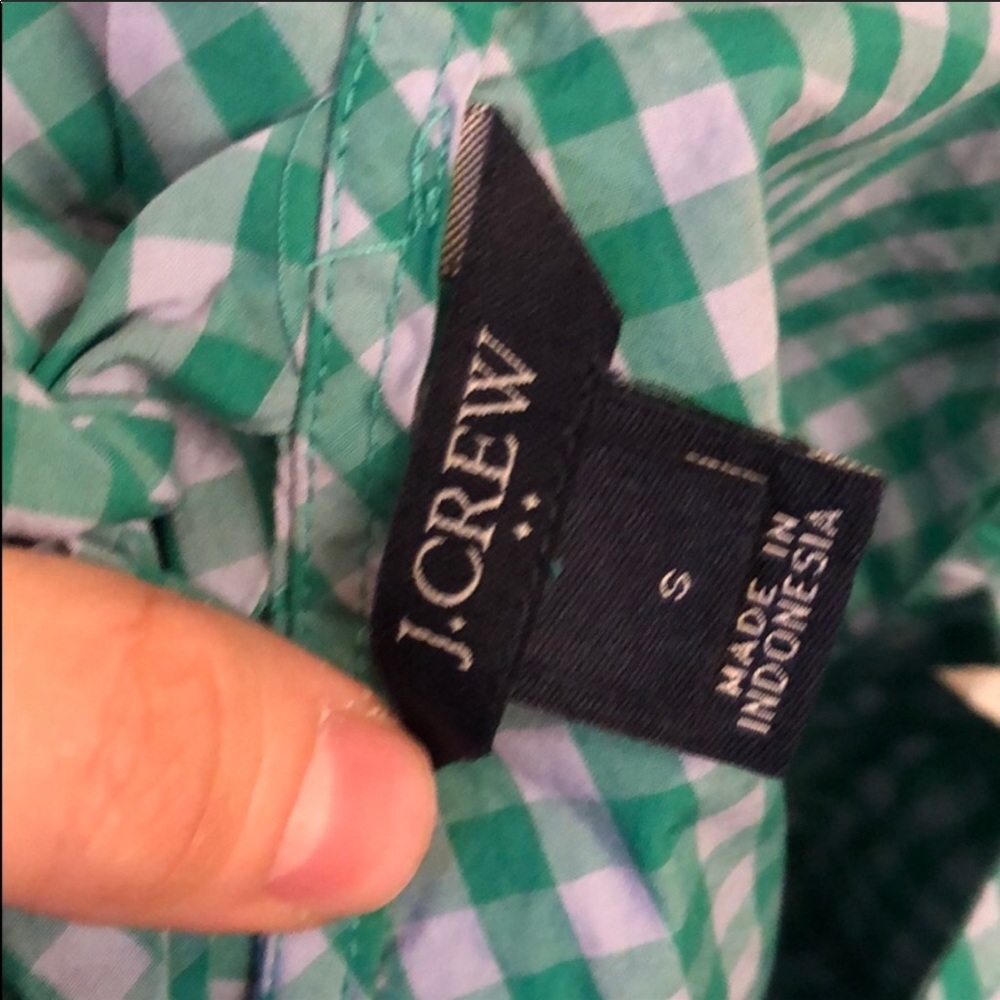 J.Crew Sleeveless Gingham Peplum Shirt - Picture 5 of 6